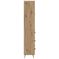 Produktbild för Skåp med låda Artisan Ek 69,5 x 34 x 180 cm Konstruerat trä