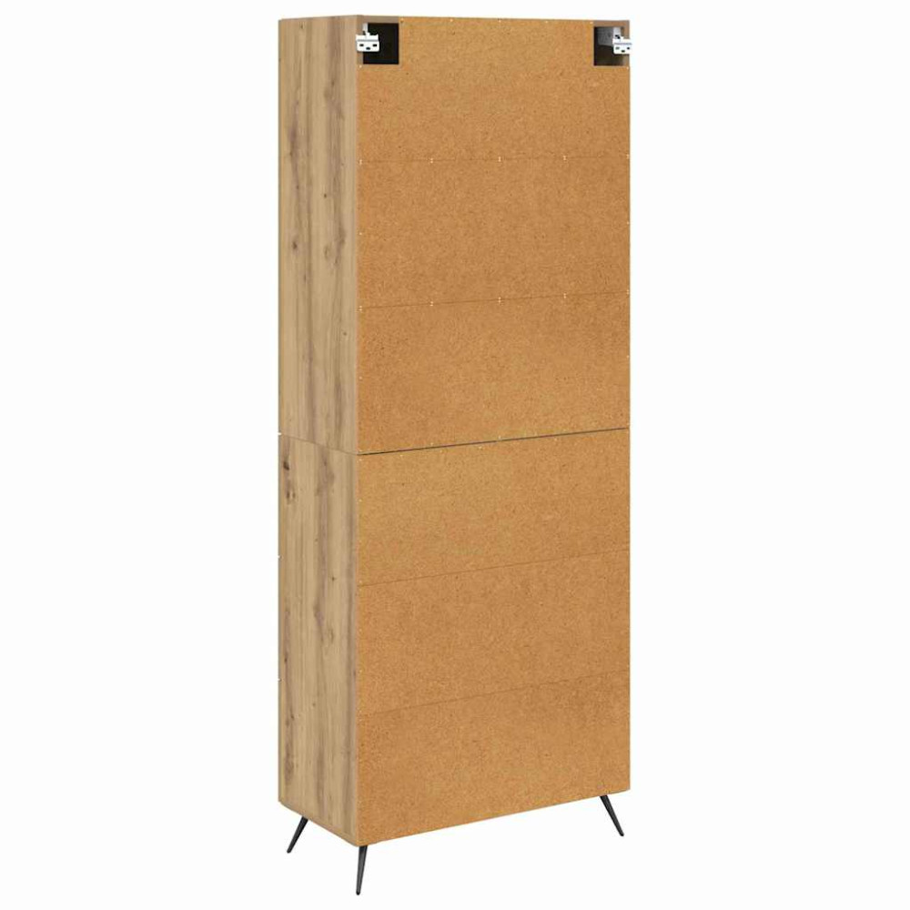 Produktbild för Skåp med låda Artisan Ek 69,5 x 34 x 180 cm Konstruerat trä
