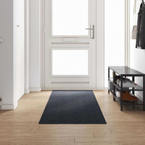 vidaXL Matta-runner Antracit 80 x 300 cm tyg - Mattor