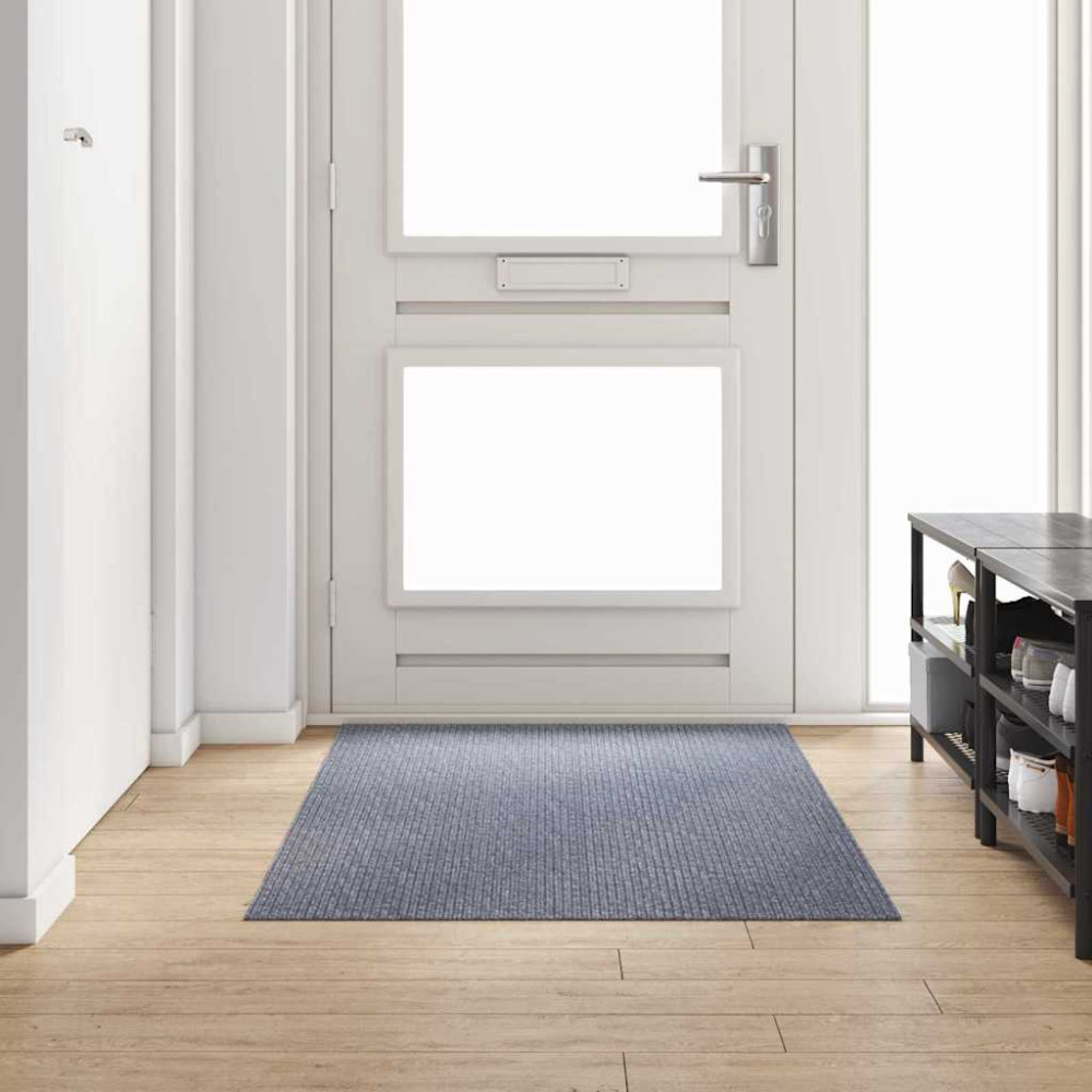Produktbild för Matta-runner Ljusgrå 100 x 100 cm tyg
