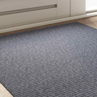 Produktbild för Matta-runner Ljusgrå 100 x 100 cm tyg