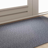 Produktbild för Matta-runner Ljusgrå 100 x 150 cm tyg