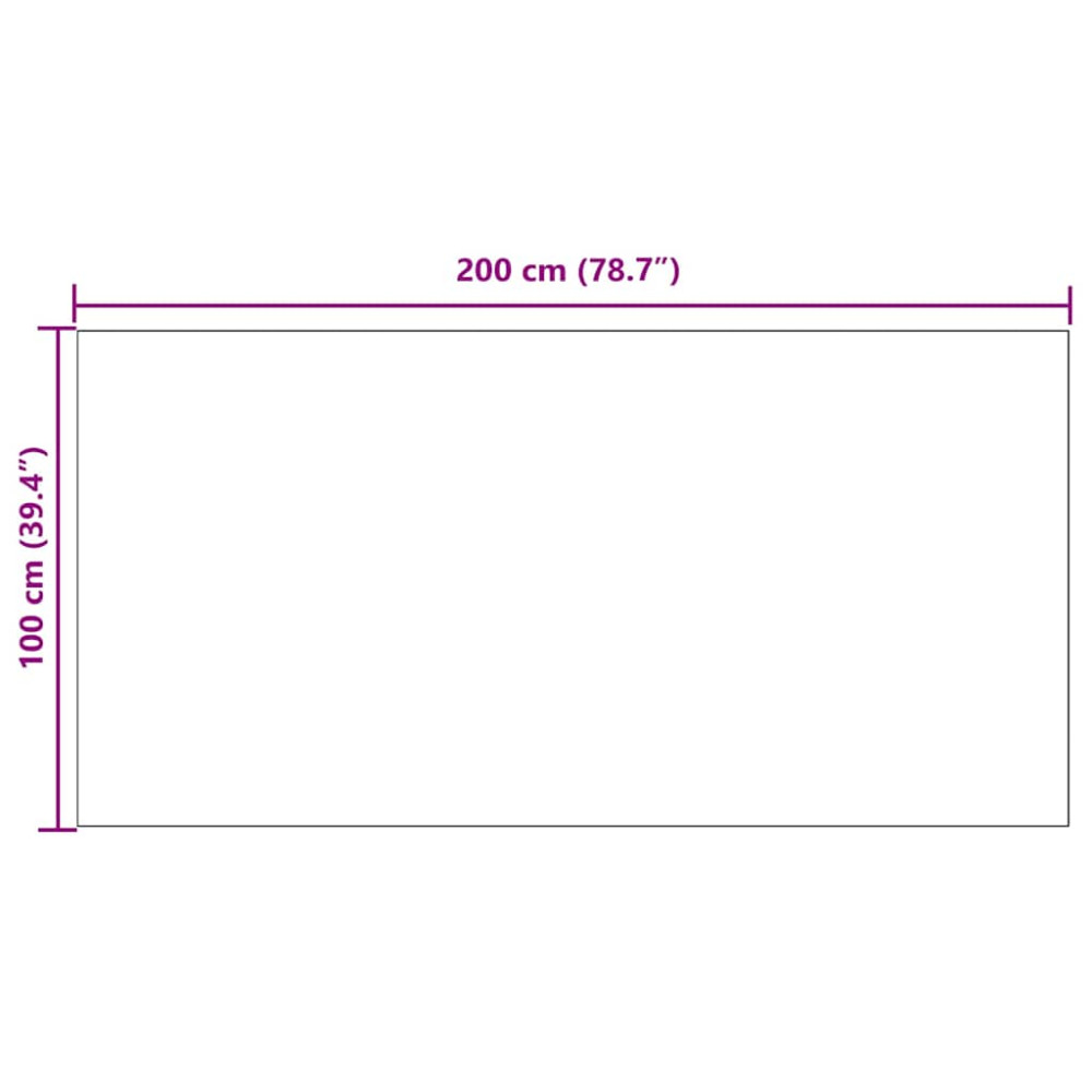Produktbild för Matta-runner Ljusgrå 100 x 200 cm tyg
