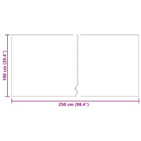 Produktbild för Matta-runner Ljusgrå 100 x 250 cm tyg