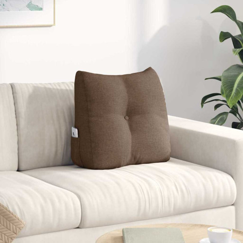 vidaXL Ryggkudde Brun 45 x 24 x 50 cm tyg