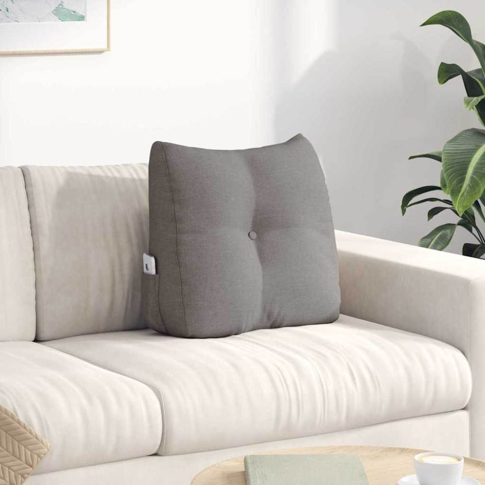 Produktbild för Ryggkudde Taupe 45 x 24 x 50 cm tyg