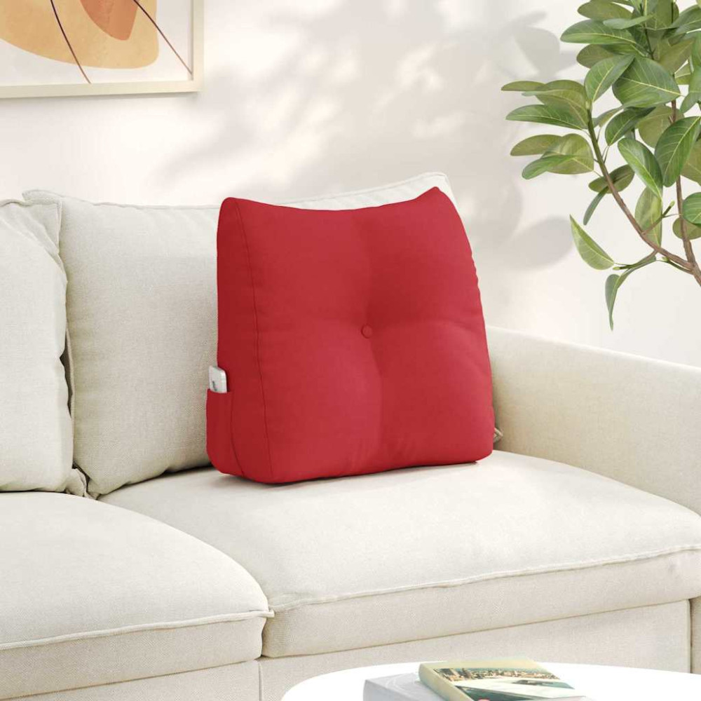 Produktbild för Ryggkudde Röd 45 x 24 x 50 cm tyg