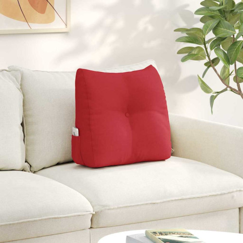 vidaXL Ryggkudde Röd 45 x 24 x 50 cm tyg