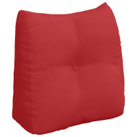 Produktbild för Ryggkudde Röd 45 x 24 x 50 cm tyg