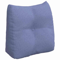 Produktbild för Ryggkudde Jeansblå 45 x 24 x 50 cm tyg