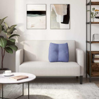 Produktbild för Ryggkudde Jeansblå 45 x 24 x 50 cm tyg