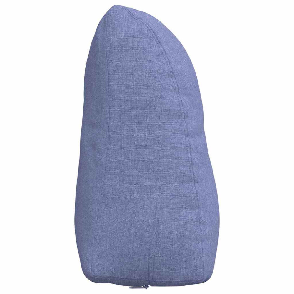 Produktbild för Ryggkudde Jeansblå 45 x 24 x 50 cm tyg