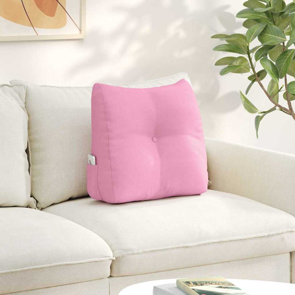 Produktbild för Ryggkudde Rosa 45 x 24 x 50 cm tyg