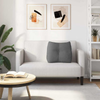 Produktbild för Ryggkudde Mörkgrå 60 x 24 x 50 cm tyg