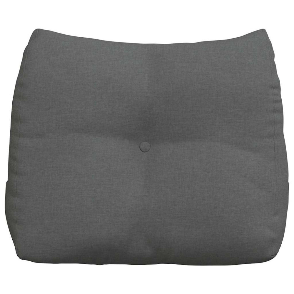 Produktbild för Ryggkudde Mörkgrå 60 x 24 x 50 cm tyg