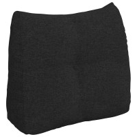 Produktbild för Ryggkudde Svart 60 x 24 x 50 cm tyg