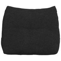 Produktbild för Ryggkudde Svart 60 x 24 x 50 cm tyg
