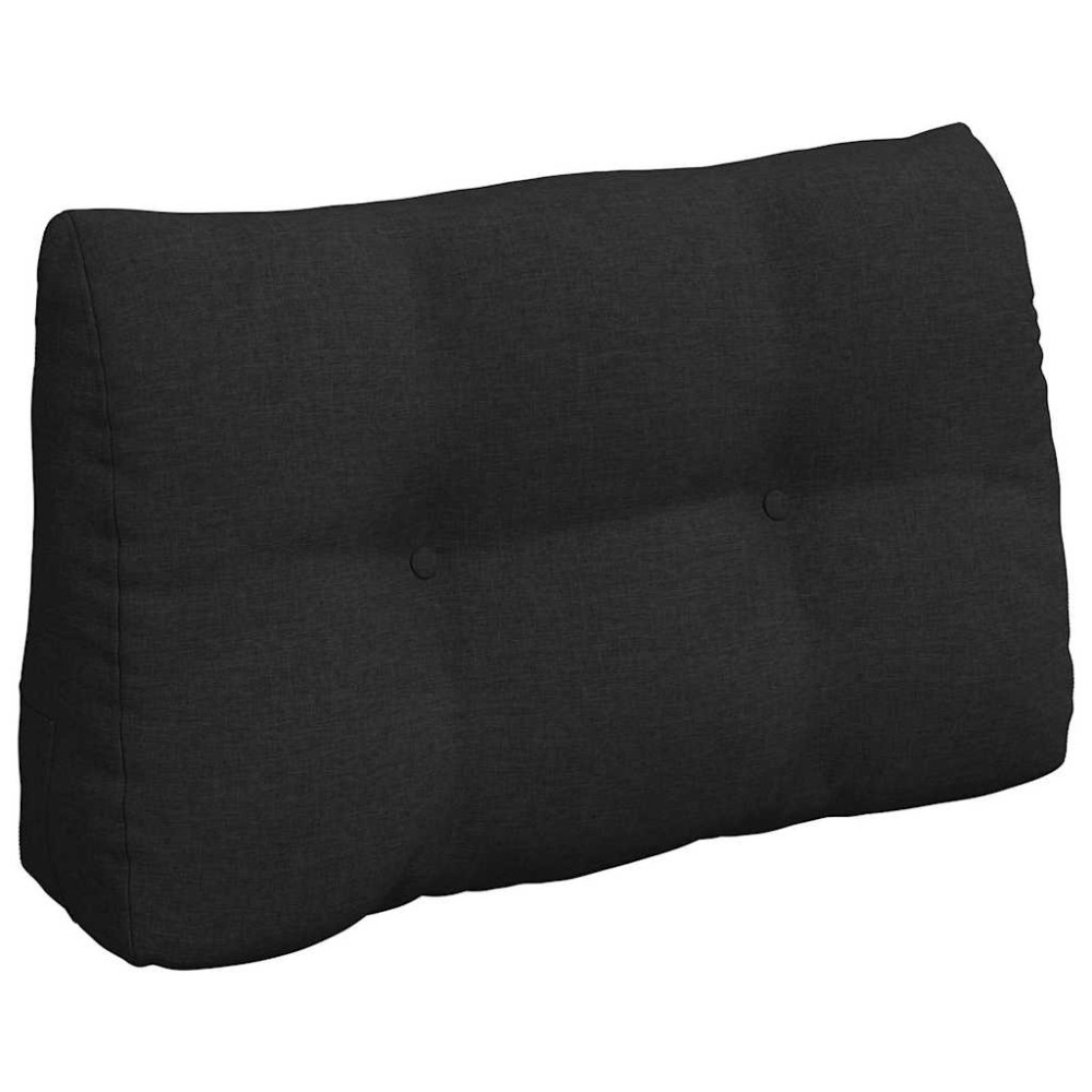 Produktbild för Ryggkudde Svart 80 x 24 x 50 cm tyg