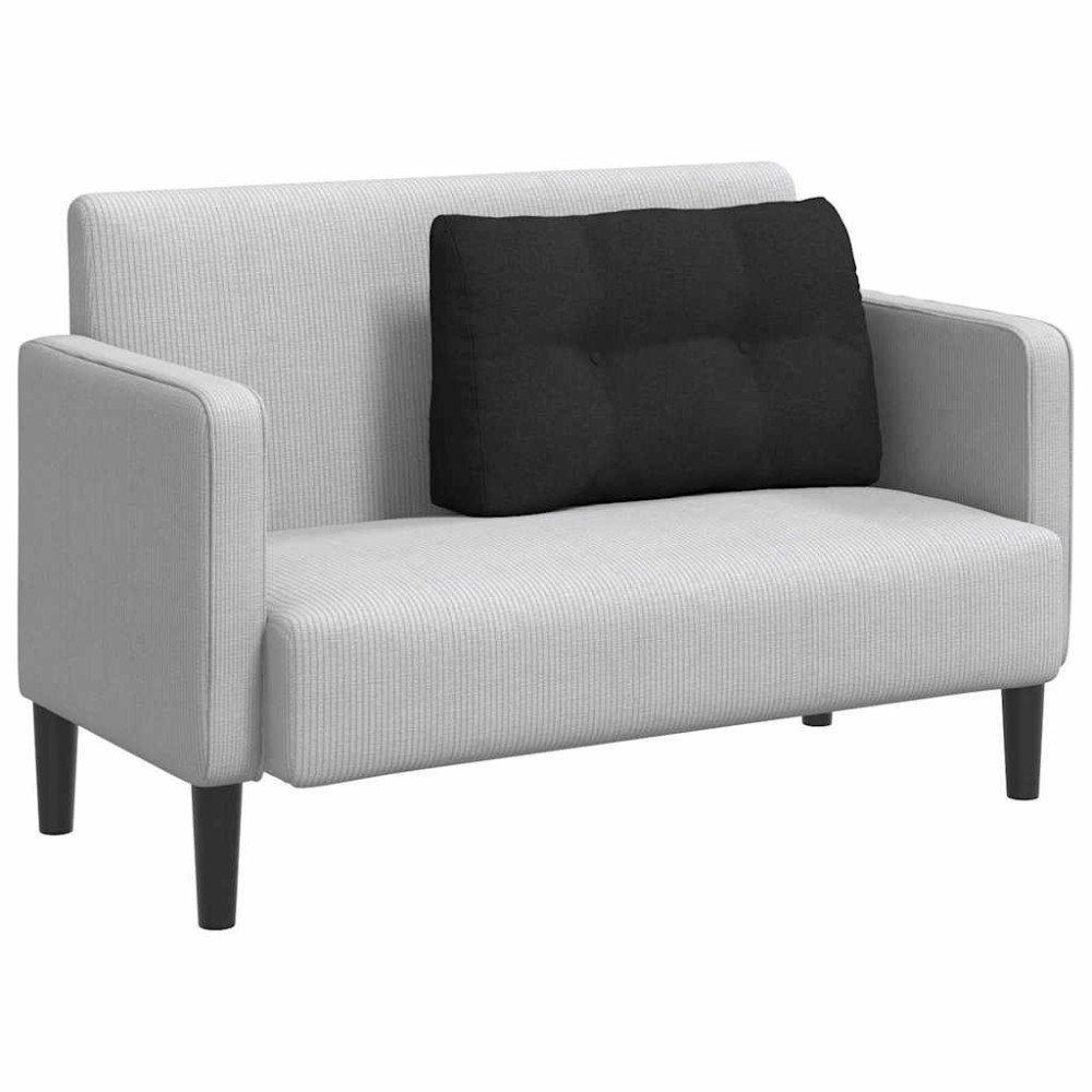 Produktbild för Ryggkudde Svart 80 x 24 x 50 cm tyg