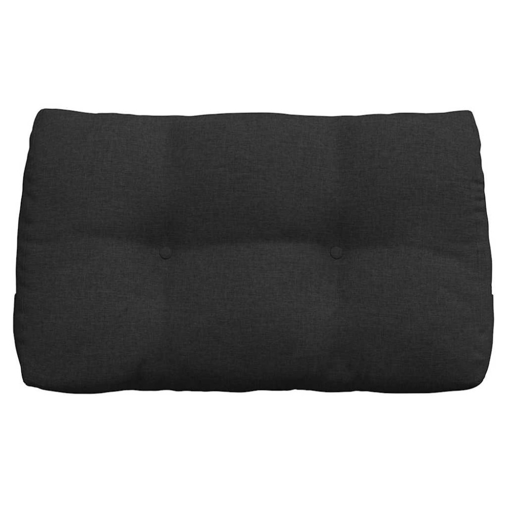 Produktbild för Ryggkudde Svart 80 x 24 x 50 cm tyg