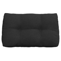 Produktbild för Ryggkudde Svart 80 x 24 x 50 cm tyg