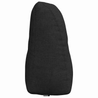 Produktbild för Ryggkudde Svart 80 x 24 x 50 cm tyg