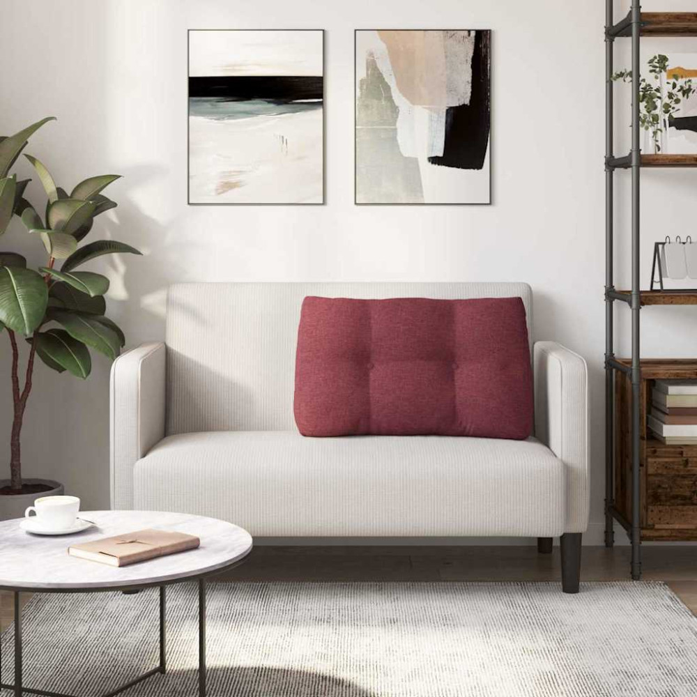 Produktbild för Ryggkudde Vinröd 80 x 24 x 50 cm tyg