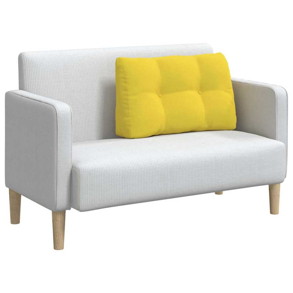Produktbild för Ryggkudde Ljusgul 80 x 24 x 50 cm tyg