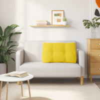 Produktbild för Ryggkudde Ljusgul 80 x 24 x 50 cm tyg