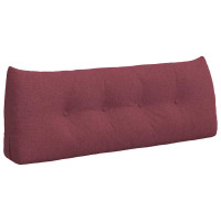Produktbild för Ryggkudde Vinröd 120 x 24 x 50 cm tyg