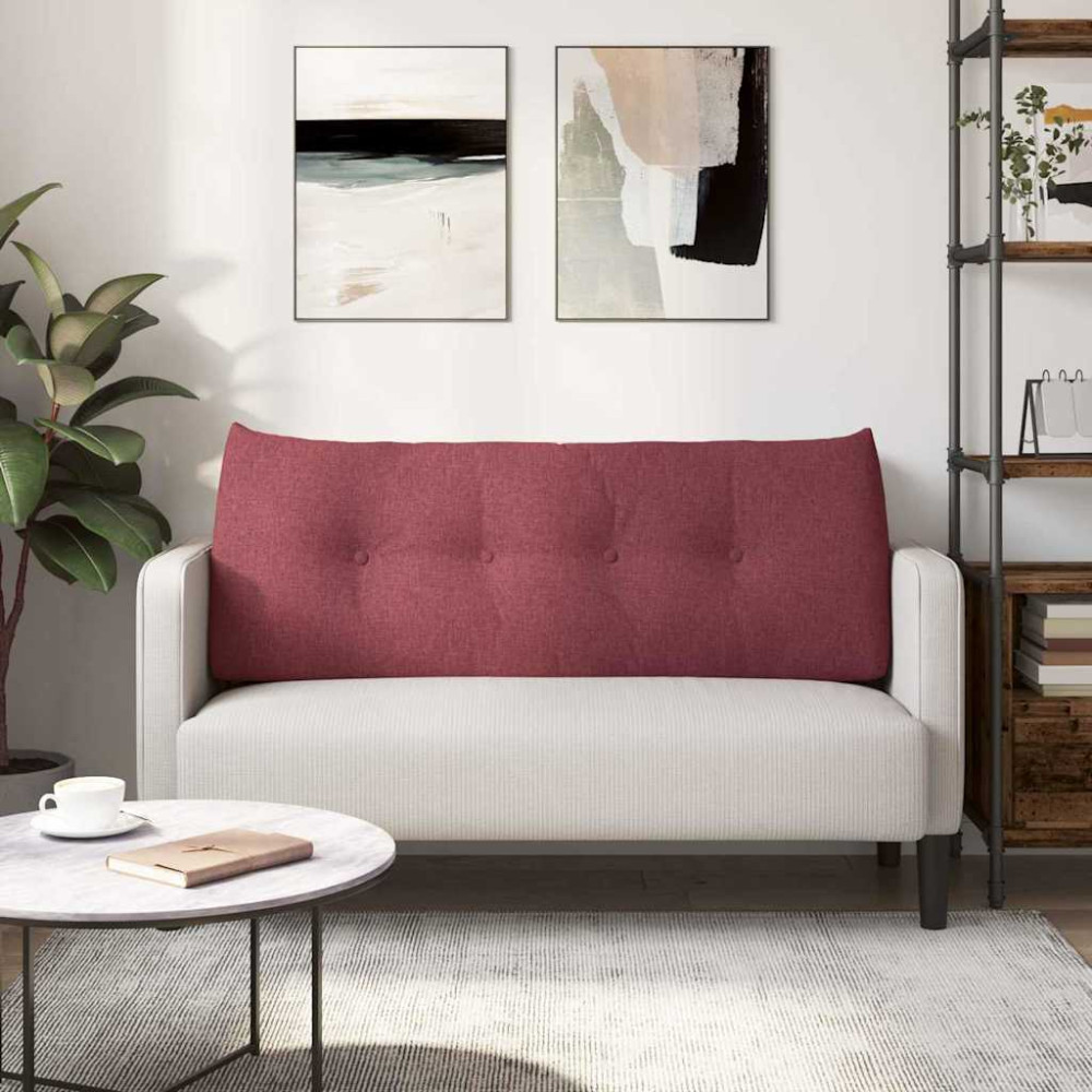 Produktbild för Ryggkudde Vinröd 120 x 24 x 50 cm tyg