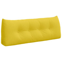 Produktbild för Ryggkudde Ljusgul 120 x 24 x 50 cm tyg