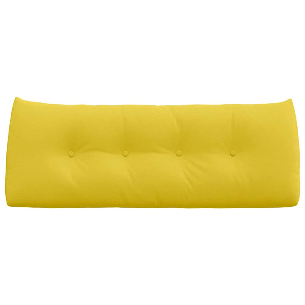 Produktbild för Ryggkudde Ljusgul 120 x 24 x 50 cm tyg