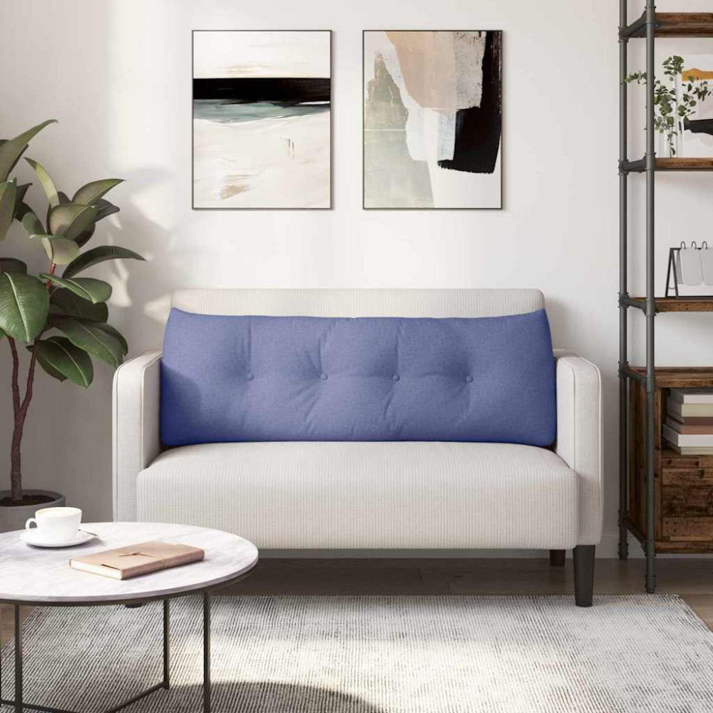 Produktbild för Ryggkudde Jeansblå 140 x 24 x 50 cm tyg