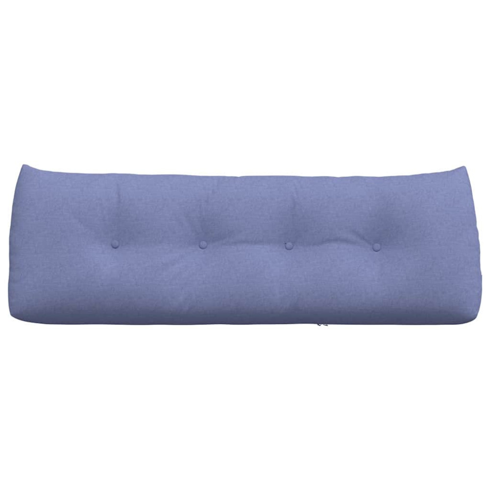 Produktbild för Ryggkudde Jeansblå 140 x 24 x 50 cm tyg
