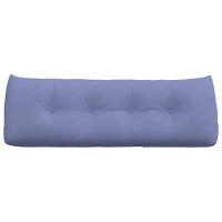 Produktbild för Ryggkudde Jeansblå 140 x 24 x 50 cm tyg