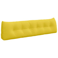 Produktbild för Ryggkudde Ljusgul 180 x 24 x 50 cm tyg