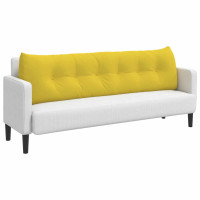 Produktbild för Ryggkudde Ljusgul 180 x 24 x 50 cm tyg