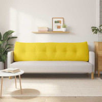 Produktbild för Ryggkudde Ljusgul 180 x 24 x 50 cm tyg