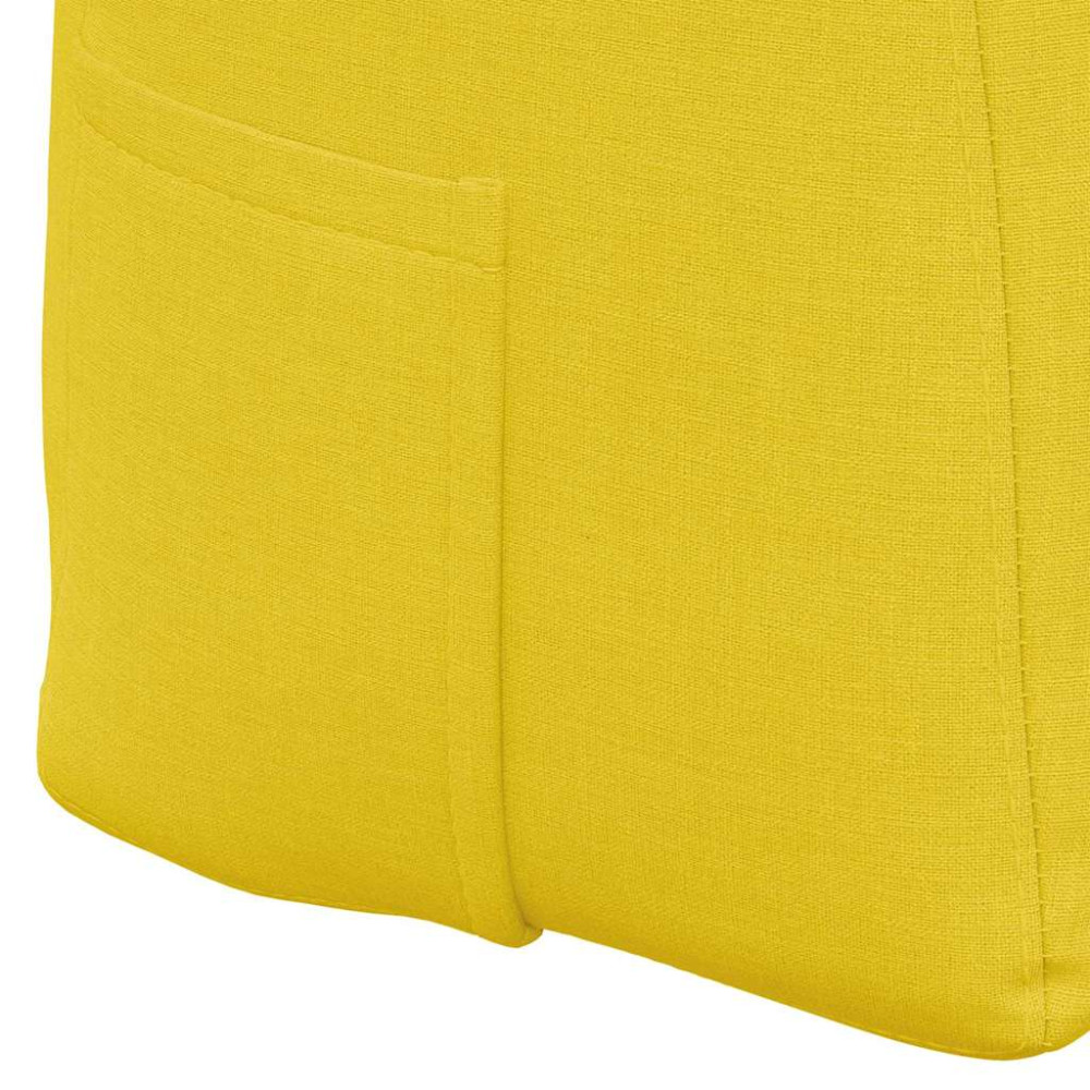 Produktbild för Ryggkudde Ljusgul 180 x 24 x 50 cm tyg