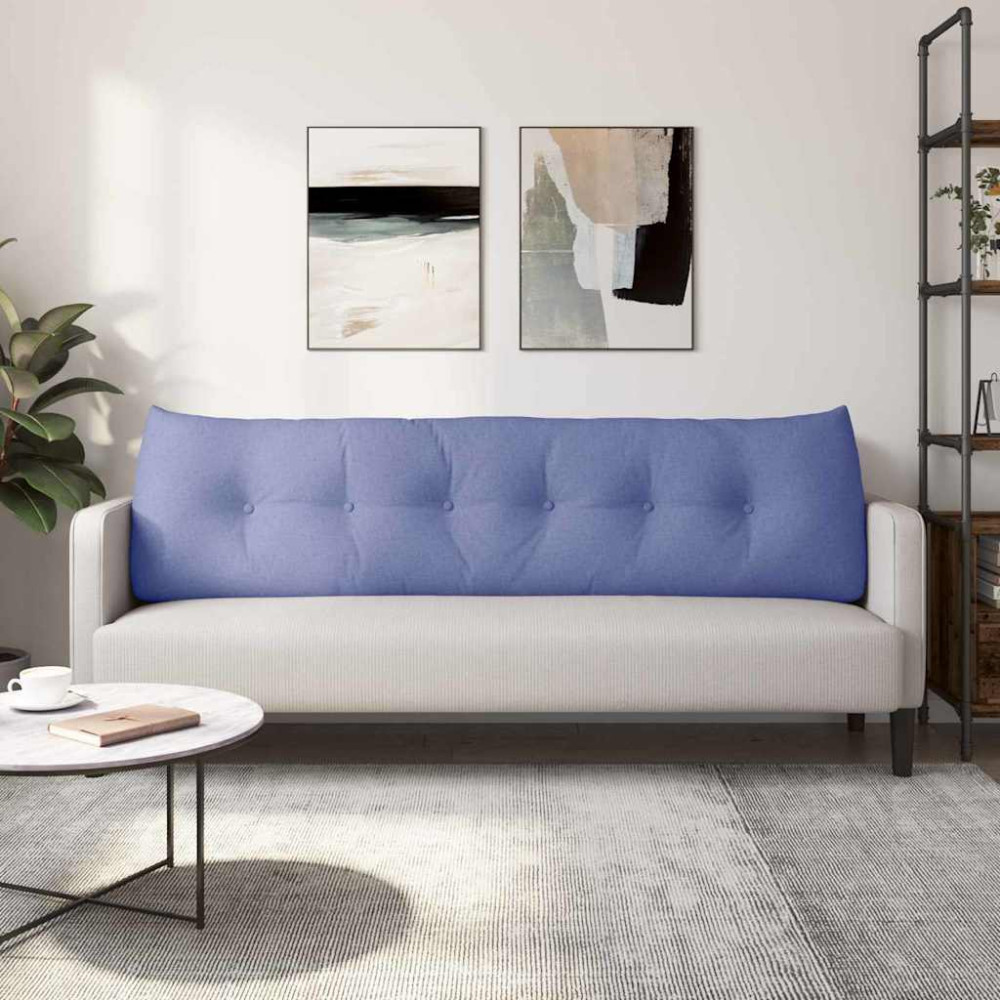 Produktbild för Ryggkudde Jeansblå 180 x 24 x 50 cm tyg
