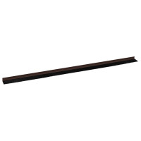 Produktbild för Självhäftande dörrborstlist 2 pcs Brun 100 cm Aluminiumlegering