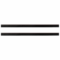 Produktbild för Självhäftande dörrborstlist 2 pcs Brun 100 cm Aluminiumlegering