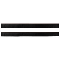 Produktbild för Självhäftande dörrborstlist 2 pcs Brun 100 cm Aluminiumlegering