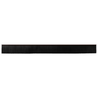 Produktbild för Självhäftande dörrborstlist 2 pcs Brun 100 cm Aluminiumlegering