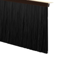 Produktbild för Självhäftande dörrborstlist 6 pcs Brun 100 cm Aluminiumlegering
