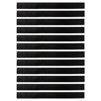 Produktbild för Självhäftande dörrborstlist 12 pcs Brun 100 cm