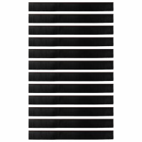 Produktbild för Självhäftande dörrborstlist 12 pcs Brun 100 cm