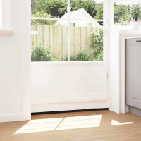 Produktbild för Självhäftande dörrborstlist 2 pcs Silver 100 cm