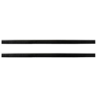 Produktbild för Självhäftande dörrborstlist 2 pcs Silver 100 cm